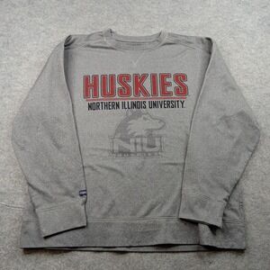 Northern Illinois Huskies Sweatshirt Mens XL Gray NCAA Football Jansport